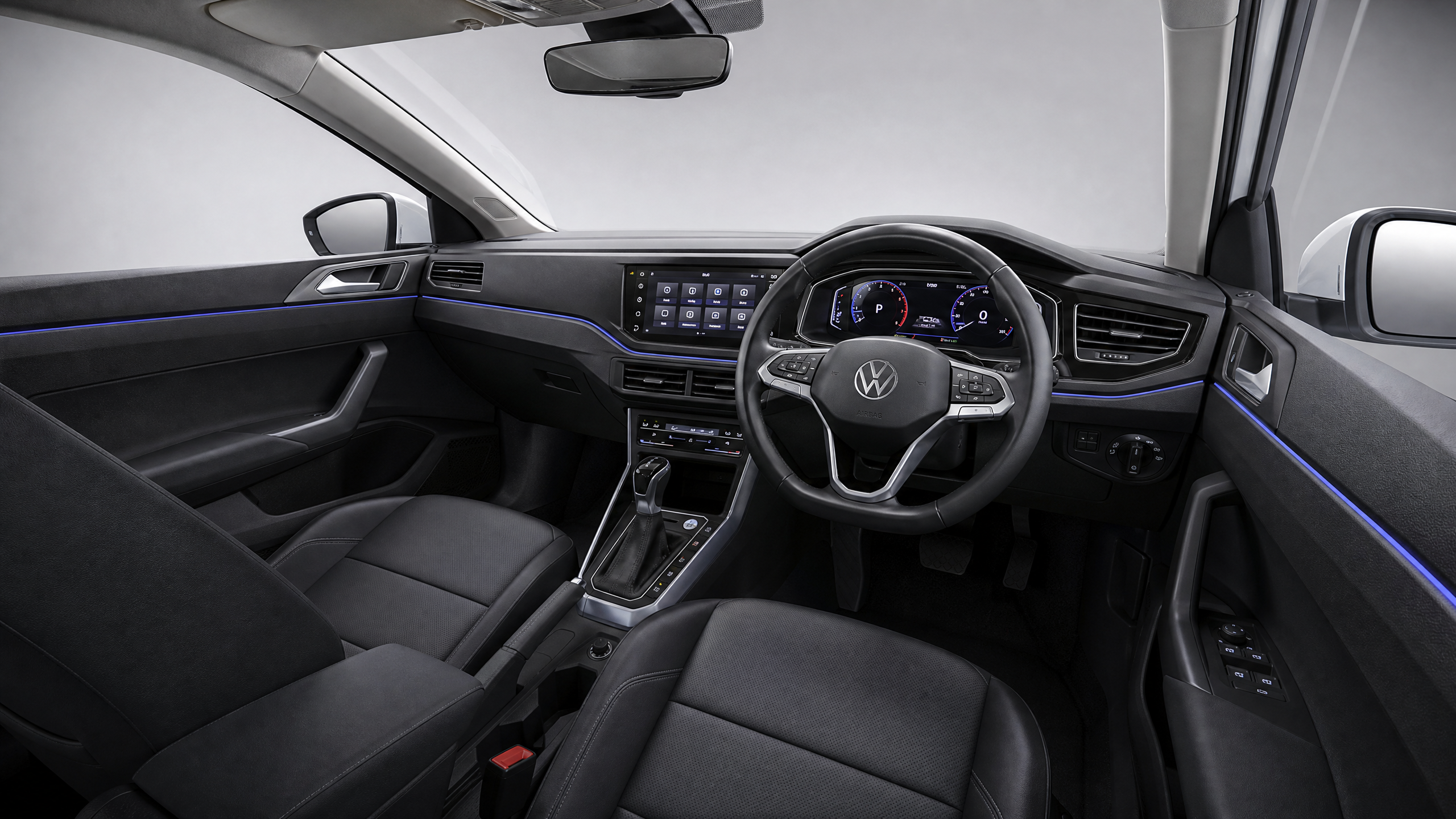 Volkswagen sedan right-hand-drive cabin interior
