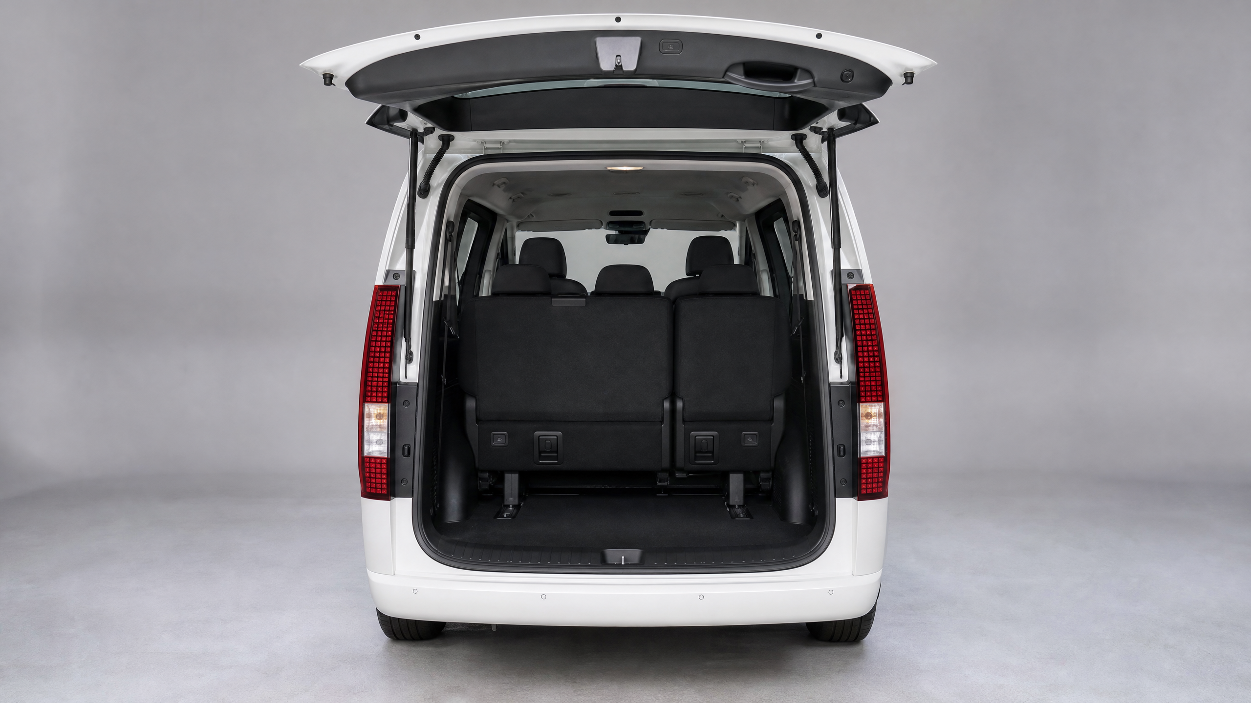 Hyundai Staria open boot and luggage space